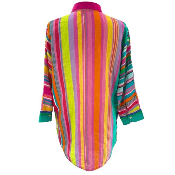 Vilagallo Louise Caicos striped button down top - Picture 3 of 7